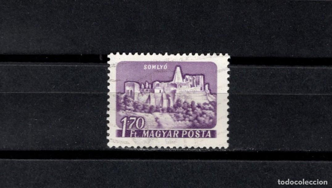 Sellos: Sello usado. Castillo de Soml&oacute;. Sello de 1,70 Forint. 1960 febrero. Yvert 1341.