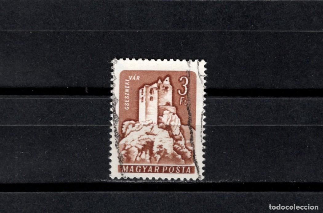 Sellos: Sello usado. Castillo de Cseznek. Sello de 3 Forint. 1960 febrero. Yvert 1342.