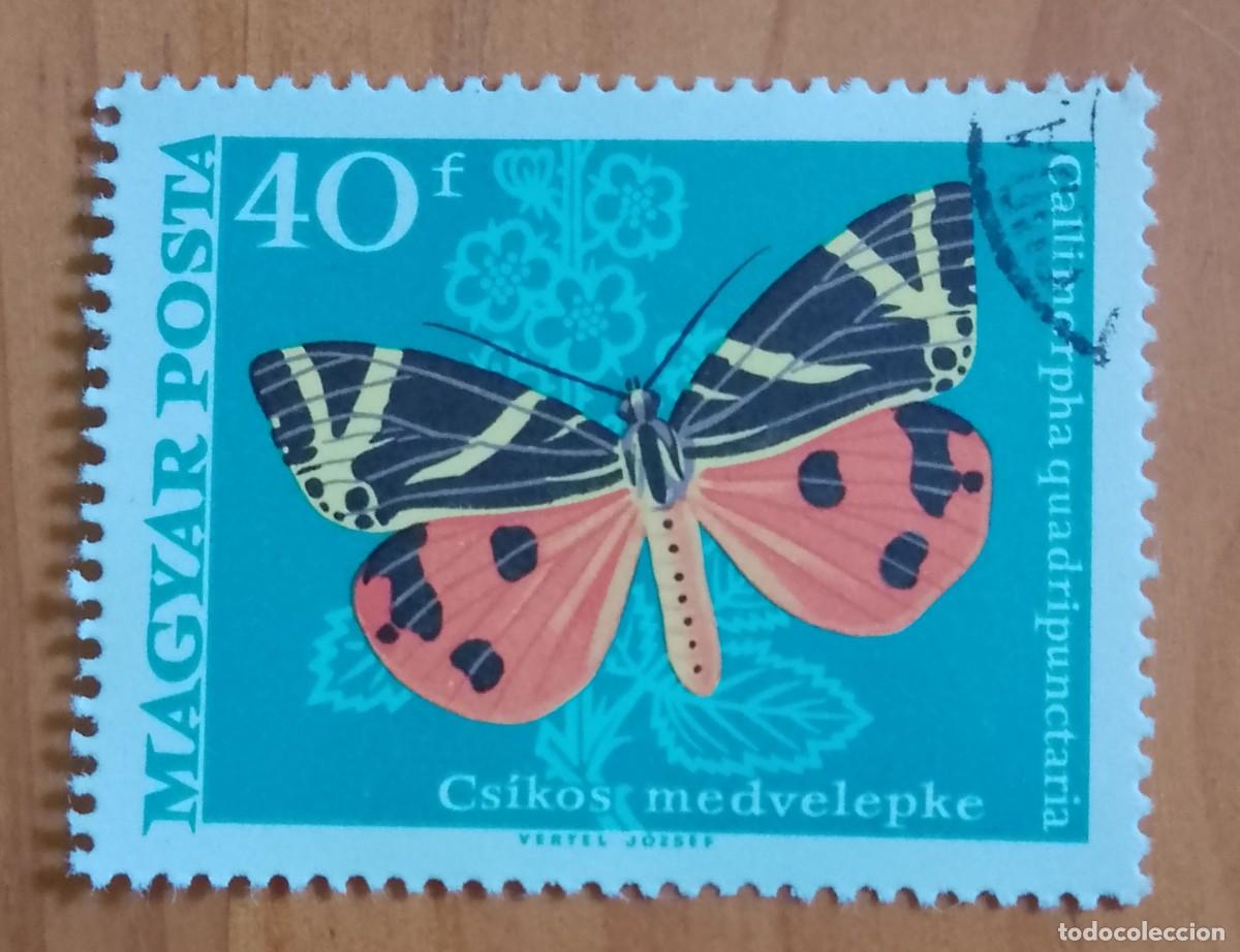 Sellos: HUNGRIA - V/F 40 F - FAUNA. MARIPOSA