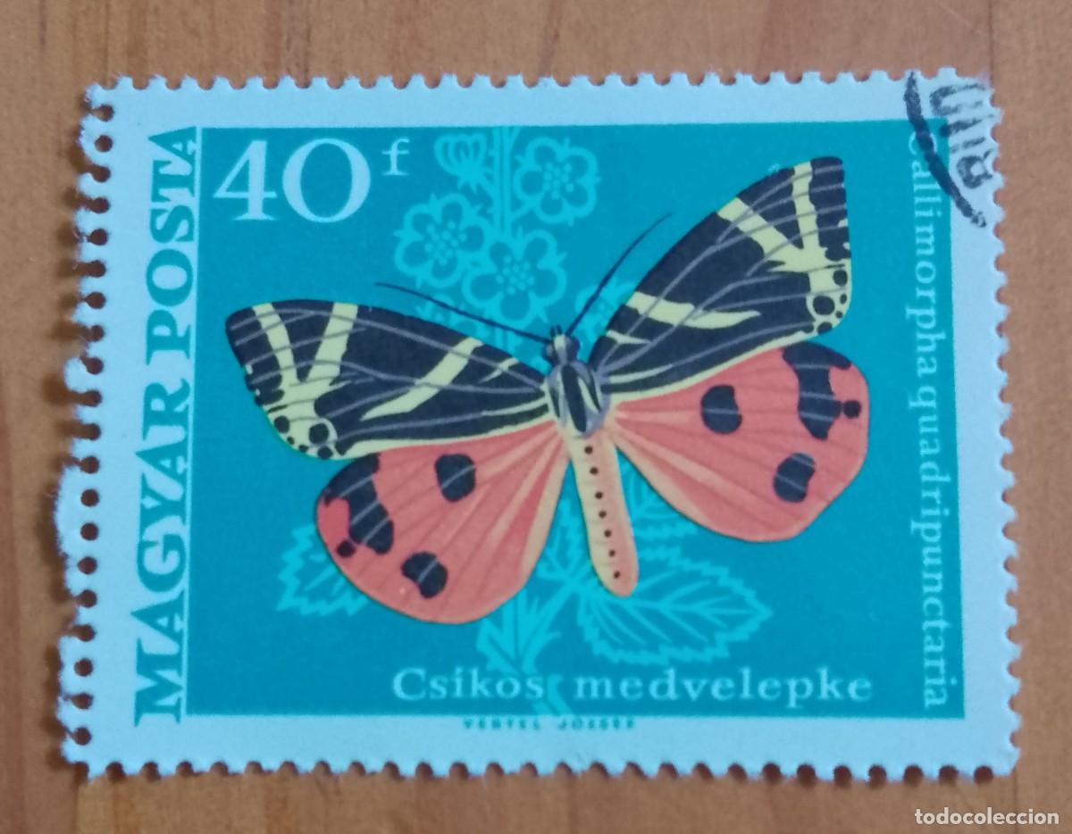 Sellos: HUNGRIA - V/F 40 F - FAUNA. MARIPOSA