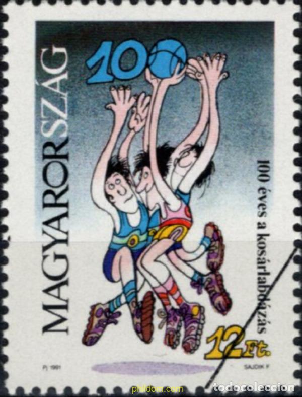 Sellos: 794521 MNH HUNGRIA 1991 CENTENARIO DEL BALONCESTO
