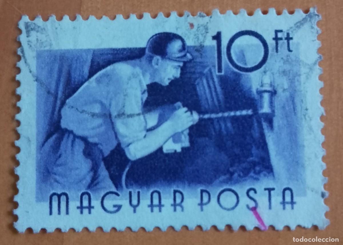 Sellos: HUNGRIA - V/F 10 FT - A&Ntilde;O 1955- OFICIOS, PROFESIONES.