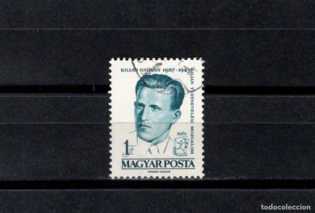 Sellos: Sello usado. Personajes. Kili&aacute;n Gy&ouml;rgy. Sello de 1 florin. 1961 abril. Yvert 1412.