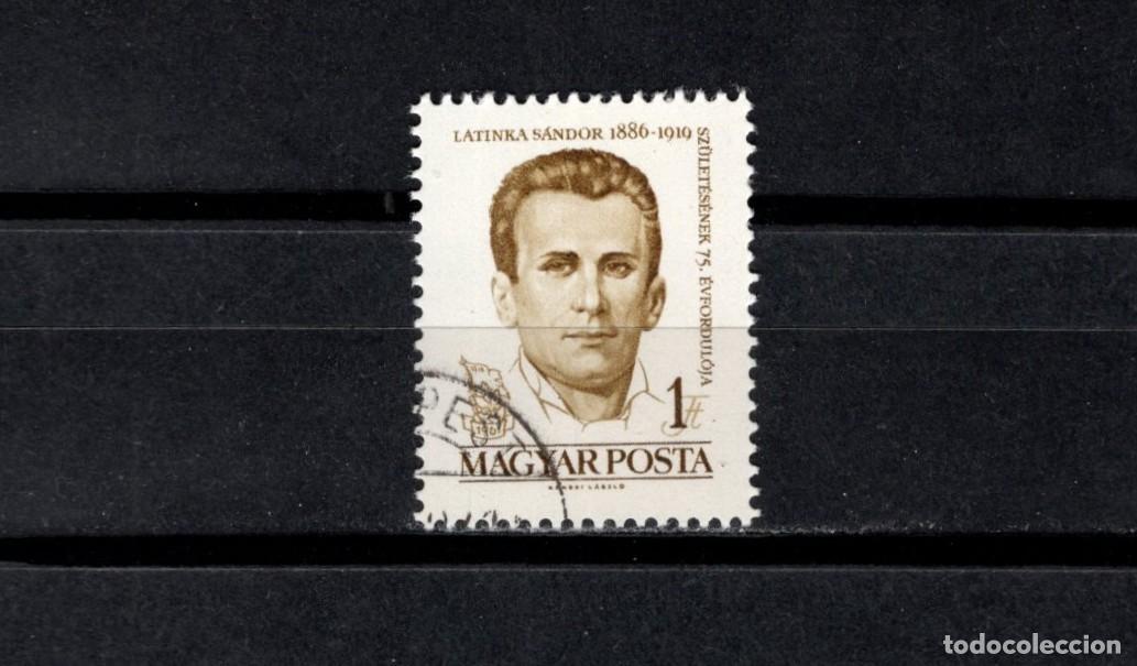 Sellos: Sello usado. Personajes. Latinca S&aacute;ndor. Revolucionario. Sello de 1 florin. 1961 abril. Yvert 1412B.
