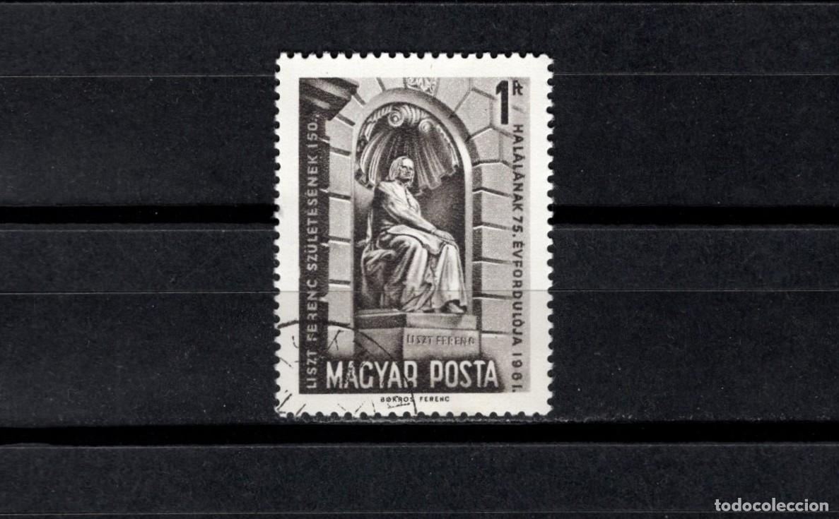Sellos: Sello usado. CL Aniversario nacimiento Franz Liszt. Sello de 1 florin. 1961 octubre. Yvert 1467.