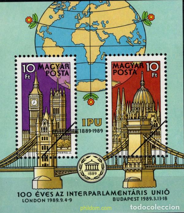 Sellos: 793922 MNH HUNGRIA 1989 CENTENARIO DE LA UNION INTERPARLAMENTARIA