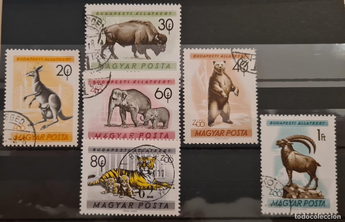 Sellos: Serie de sellos usados de Hungr&iacute;a 1961: Jard&iacute;n zool&oacute;gico de Budapest