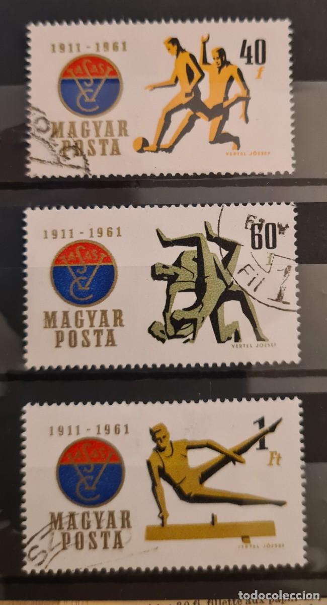 Sellos: Serie de sellos usados de Hungr&iacute;a 1961: Cincuentenario del Club Vasas Sports