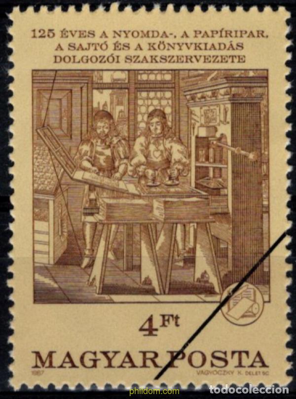 Sellos: 794572 MNH HUNGRIA 1987 IMPRENTA
