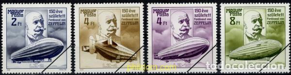 Sellos: 794570 MNH HUNGRIA 1988 150 ANIVERSARIO DEL NACIMIENTO DE FERDINAND VON ZEPPELIN