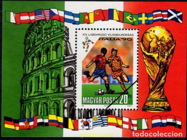 Sellos: 794576 MNH HUNGRIA 1990 COPA DEL MUNDO DE FUTBOL. ITALIA-90