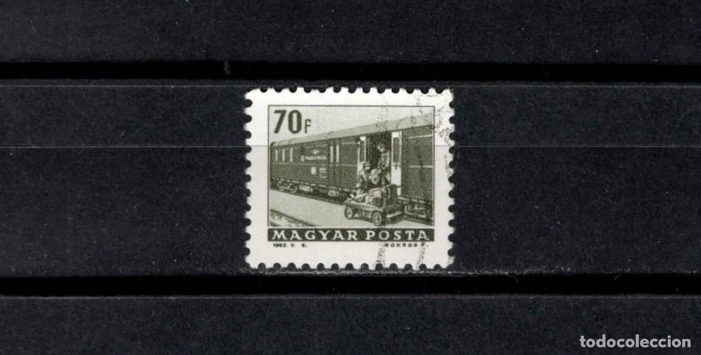Sellos: Usado. Medios Transporte. Ferrocarriles (Vag&oacute;n correo). 1963 julio. Sello 70 filler. Yvert 1561.