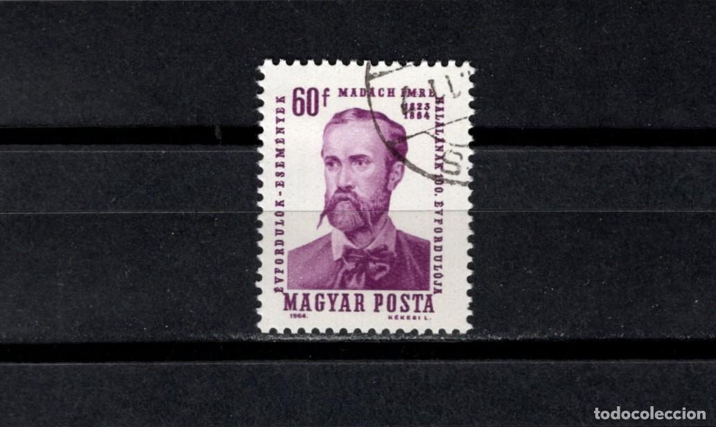 Sellos: Sello usado. Centenario dramaturgo Imre Madach. 1964 mayo Yvert 1640.