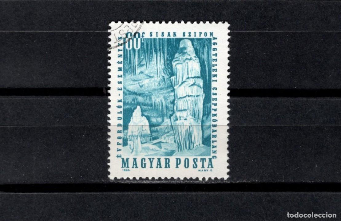 Sellos: Sello usado. Cuevas de Aggtelek. Sello de 60 filler. 1964 mayo. Yvert 1644.