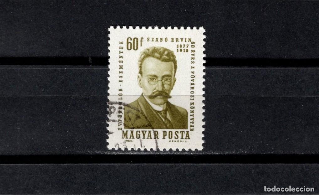 Sellos: Sello usado. 60 Aniversario de la Biblioteca Fovarosi Konivtar. Sello de 60 filler. 1964- Yvert 1681