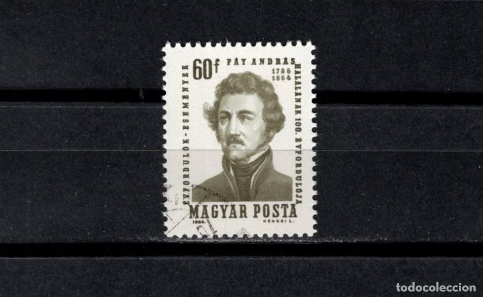 Sellos: Sello usado. Centenario muerte de Andras Fay. Sello de 60 filler. 1964. Yvert 1682.