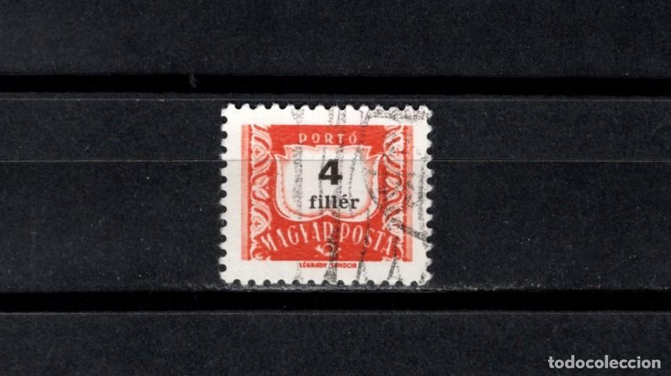 Sellos: Sello usado. Tasas Postales. Sello de 4 filler. 1964. Yvert T216B.