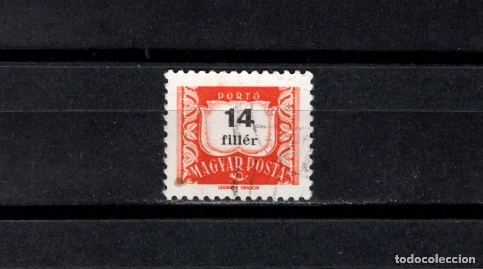 Sellos: Sello usado. Tasas Postales. Sello de 14 filler. 1964. Yvert T221B.