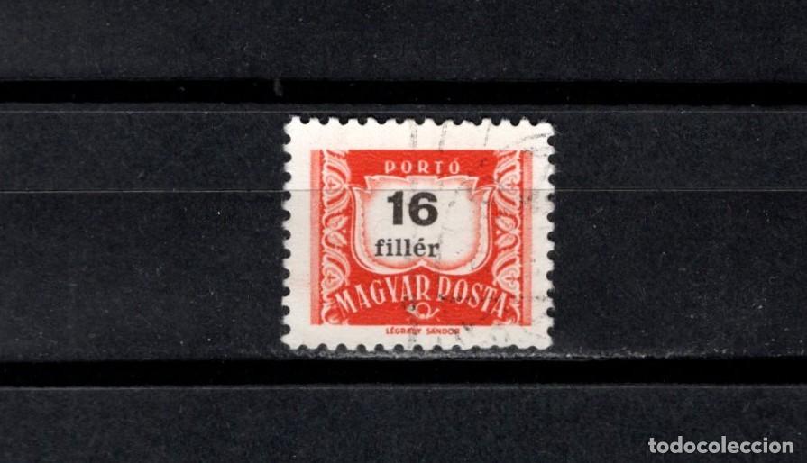 Sellos: Sello usado. Tasas Postales. Sello de 16 filler. 1964. Yvert T222B.