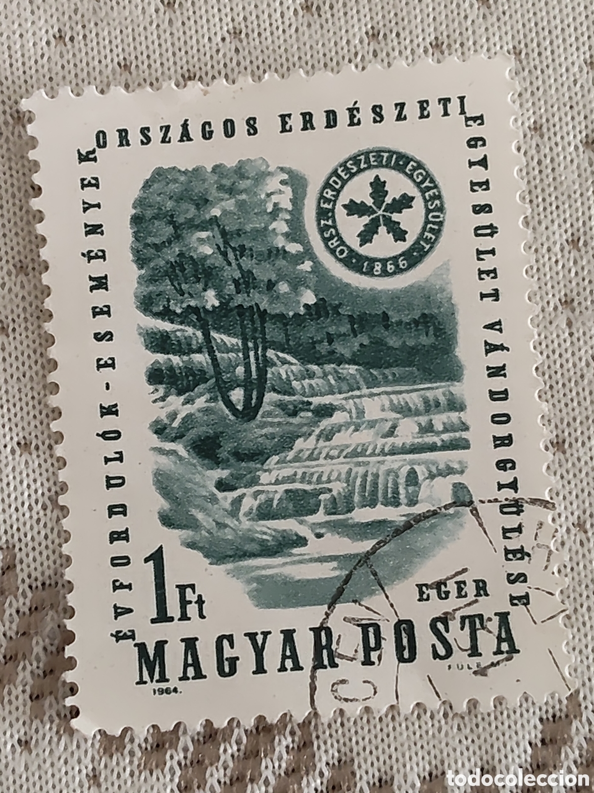 Sellos: Sello de Hungr&iacute;a Congreso Itinerante de la asociaci&oacute;n forestal hungara en la ciudad de Eger 1964