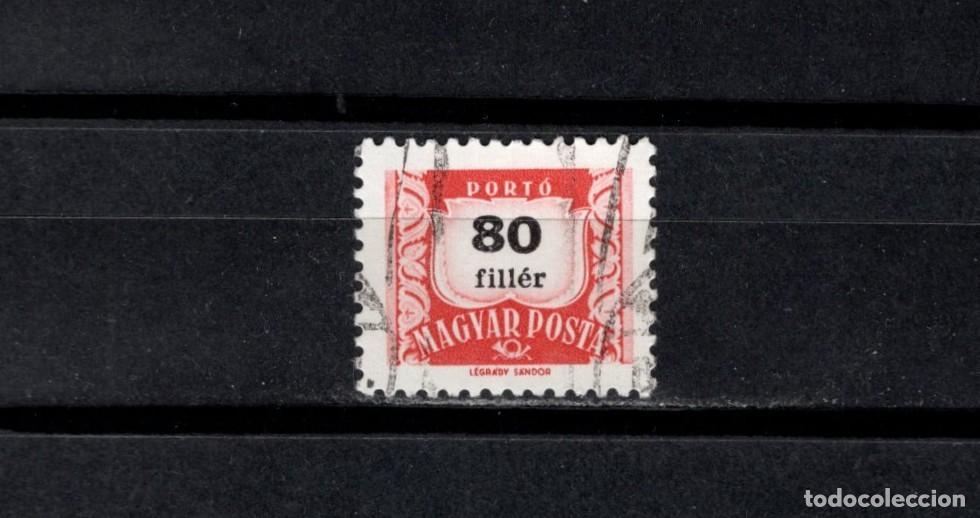 Sellos: Sello usado. Tasas Postales. Sello de 80 filler. 1964. Yvert T231B.