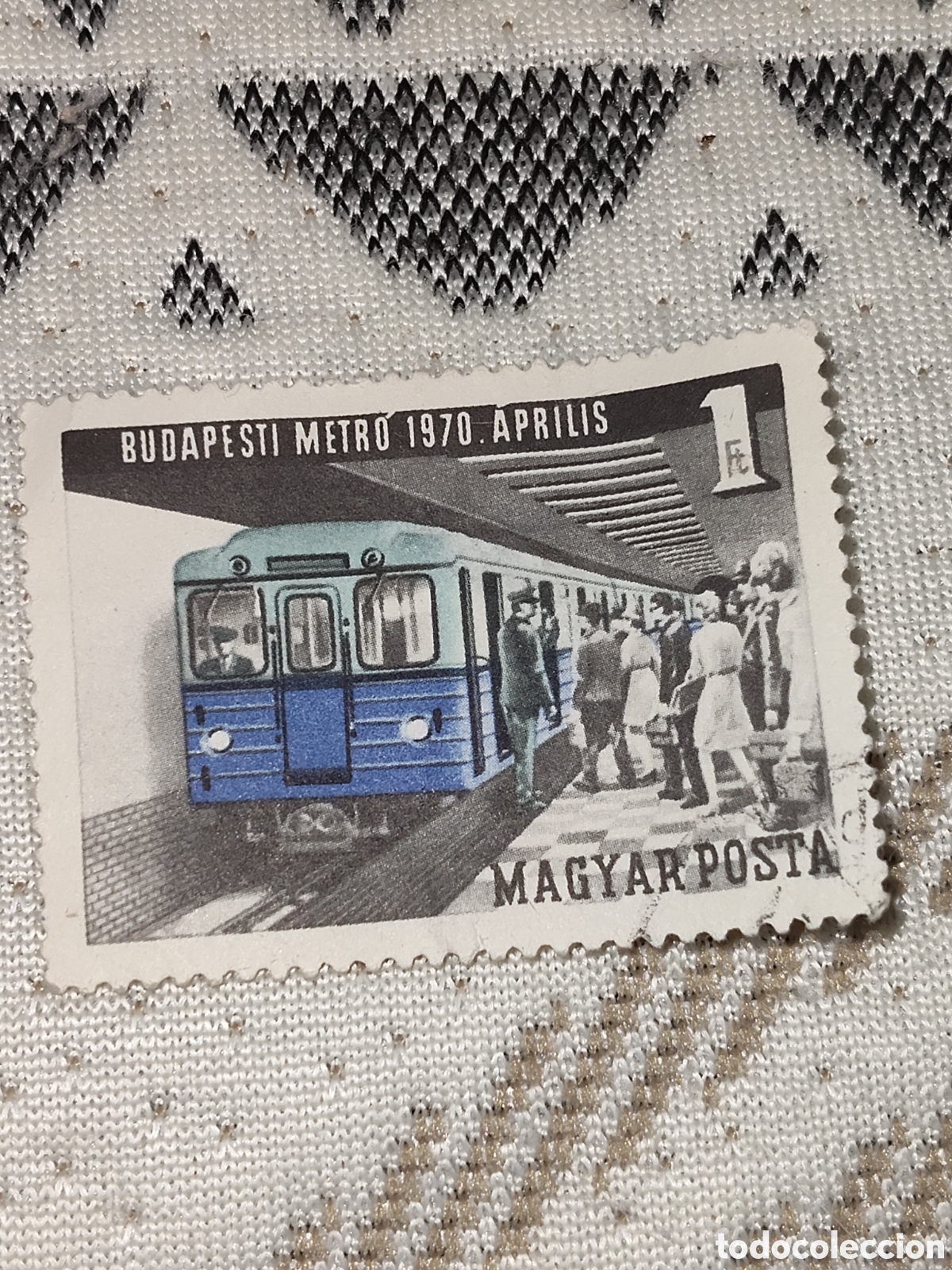 Sellos: Sello de Hungr&iacute;a inauguraci&oacute;n de la linea 2 del metro de Budapest 1970 usado