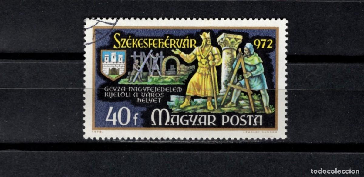 Sellos: Usado. Milenario de la ciudad de Sz&eacute;kesfeherv&aacute;r. Sello 40 filler. 1972 agostoYvert 2248