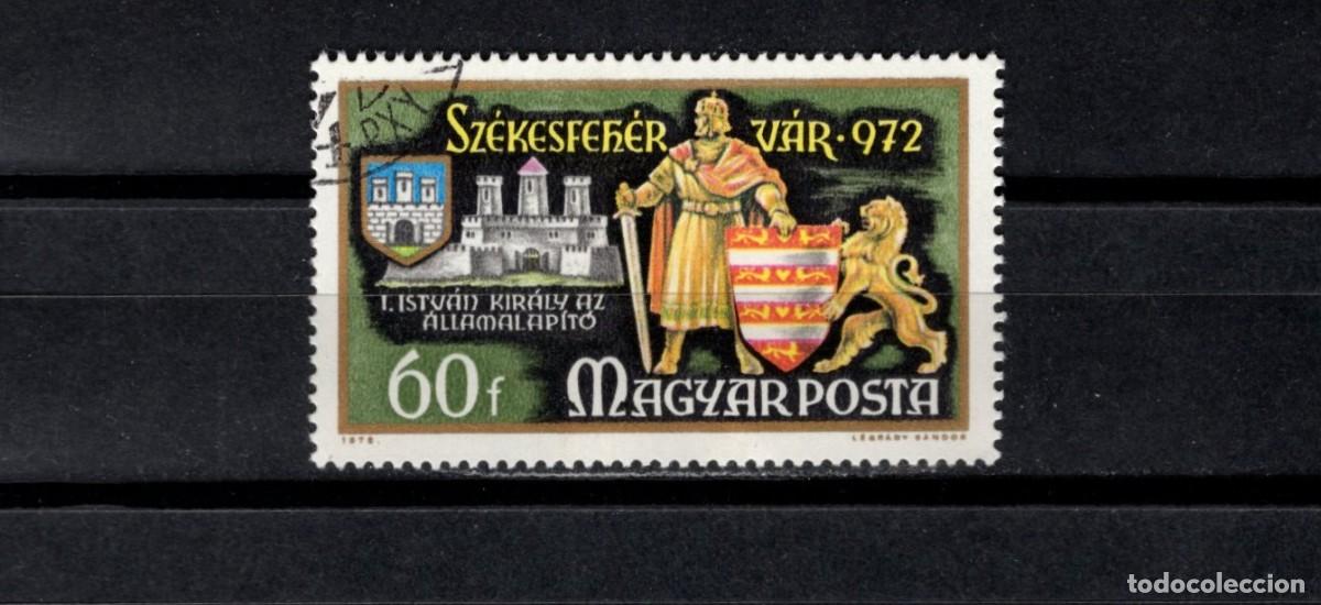 Sellos: Usado. Milenario de la ciudad de Sz&eacute;kesfeherv&aacute;r. Sello 60 filler. 1972 agosto. Yvert 2249.
