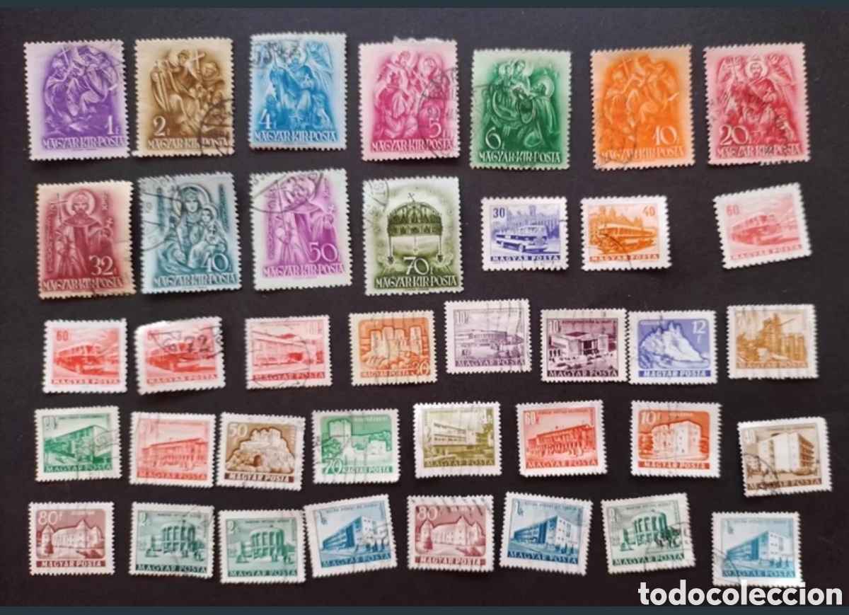 Sellos: LOTE DE SELLOS HUNGR&Iacute;A