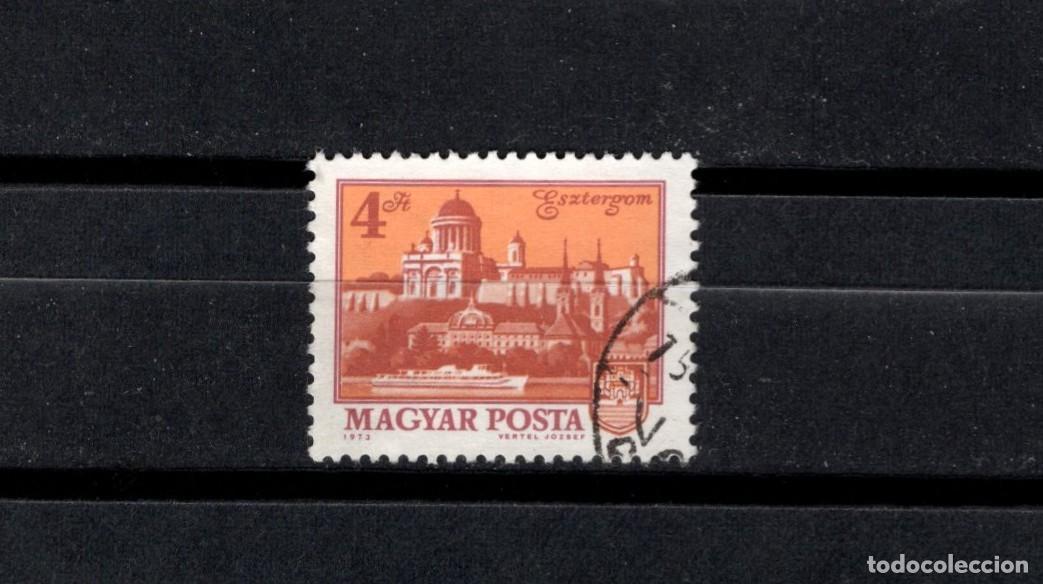 Sellos: Sello usado. Ciudades. Esztergom. Sello de 4 florines. 1973 agosto. Yvert 2310.