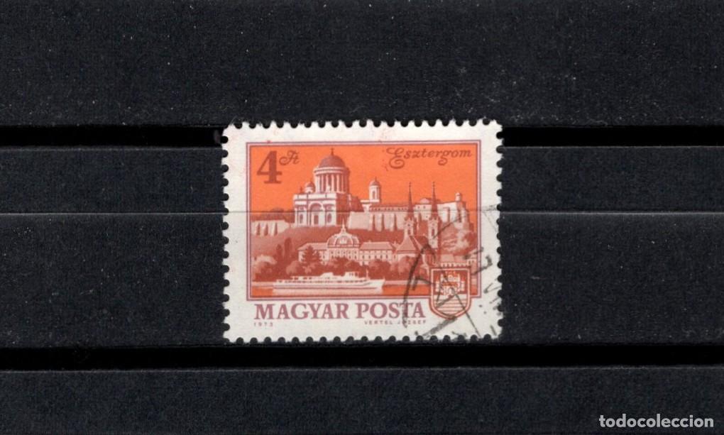 Sellos: Sello usado. Ciudades. Esztergom. Sello de 4 florines. 1973 agosto. Yvert 2310.