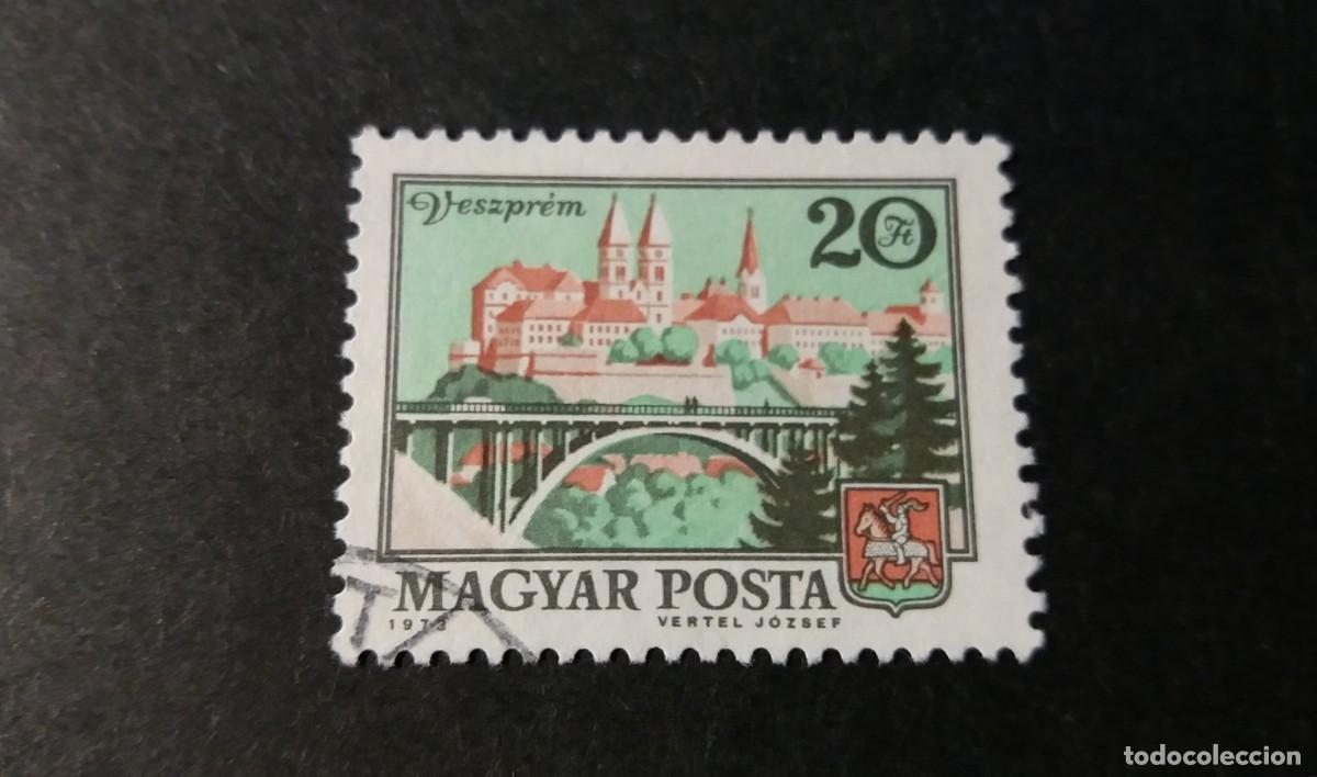Sellos: Sello usado. Ciudades. Veszprem. 1973. Yvert 2312.