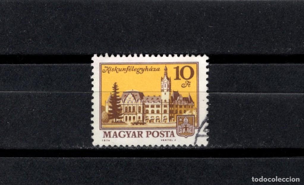 Sellos: Sello usado. Ciudades. kiskunfelegyhaza. Sello de 10 florines. Diciembre de 1974. Yvert 2412.