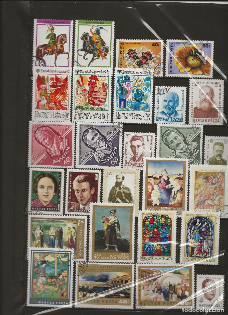 Sellos: HONGRIE - LOT DE TIMBRES SUR PAGE D'ALBUM