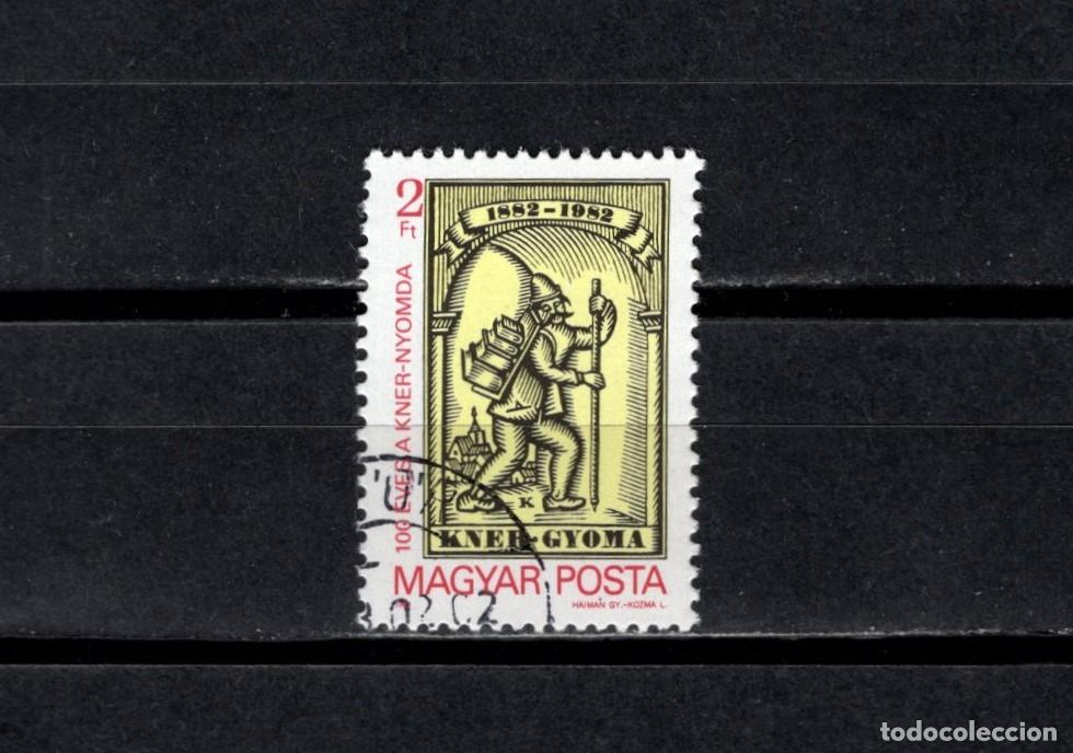 Sellos: Sello usado. Centenario Fundaci&oacute;n imprenya Kner. Sello 2 florines. 1982 septiembre. Yvert 2823.