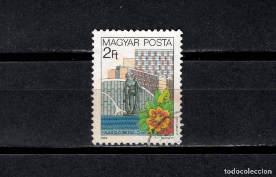 Sellos: Sello usado. Lugares de Recreo. Hajduszoboszlo. Sello 2 florines. Diciembre 1983. Yvert 2885.