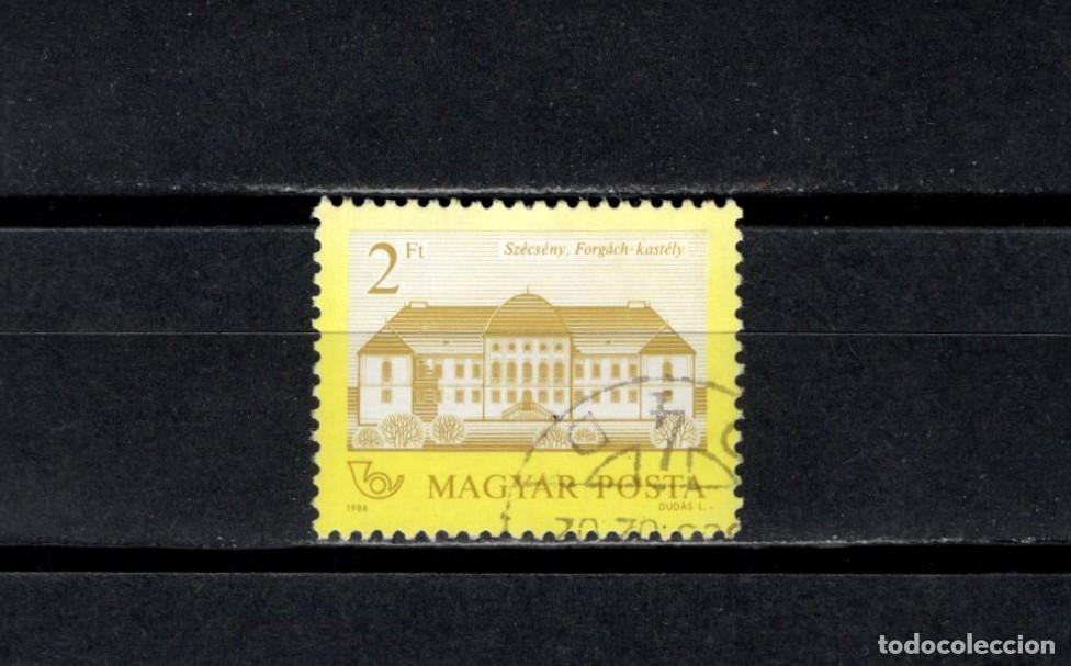 Sellos: Usado. Castillos. Familia Forgach. Sz&eacute;cseny. Sello de 2 florines. 1986 diciembre. Yvert 3064.