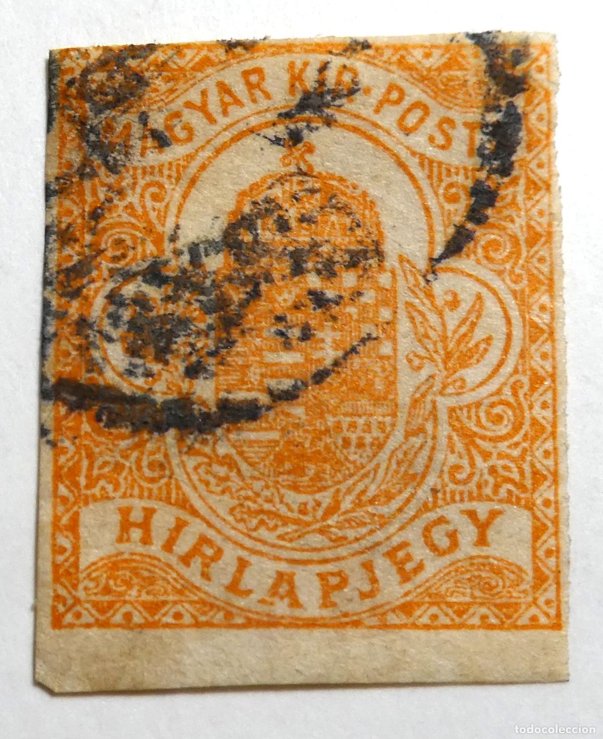 Sellos: Sello de peri&oacute;dico de Hungr&iacute;a 1900, per&iacute;odo de la doble monarqu&iacute;a austroh&uacute;ngara