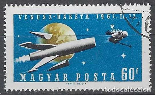 Sellos: HUNGR&Iacute;A 1961 - LANZAMIENTO HACIA VENUS DEL &rdquo;VENERA I&rdquo; - USADO