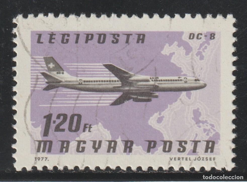 Sellos: HUNGRIA // YVERT 393 AEREO // 1977 ... USADO