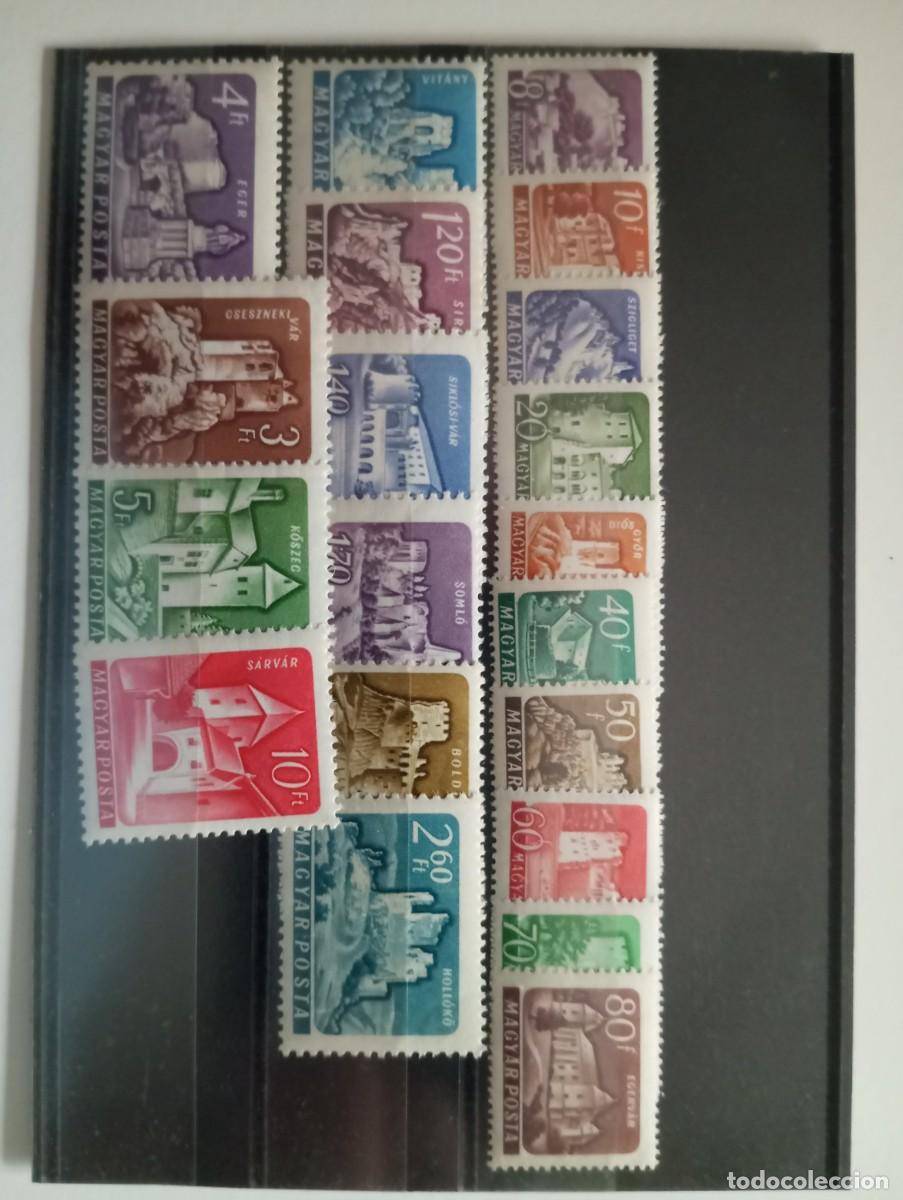 Sellos: HUNGR&Iacute;A, 1960/1, CASTILLOS, YT 1335/44