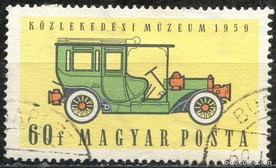 Sellos: Hungria 1959 Scott 1227 Sello &ordm; Csonka Automovil CochesMagyarorszag Hungary Stamp Timbre Hongrie