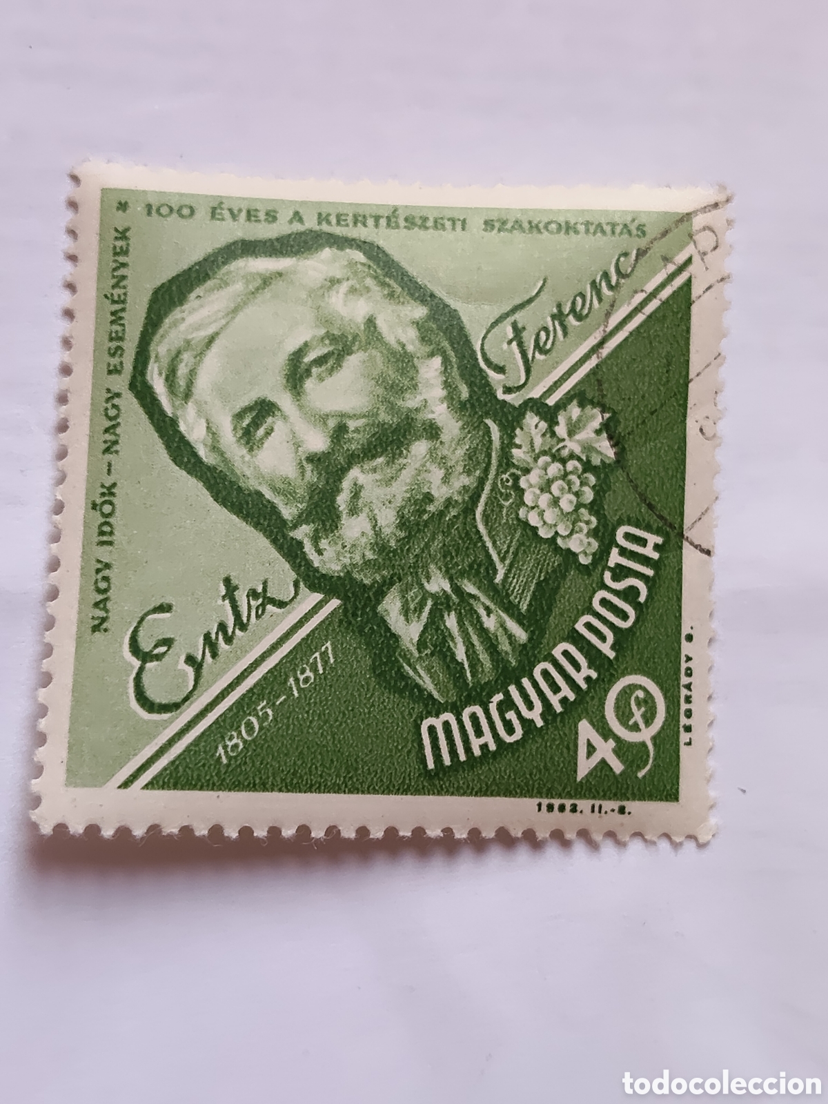 Sellos: Sello de Hungr&iacute;a Ferenc Entz m&eacute;dico y horticultor h&uacute;ngaro 1963