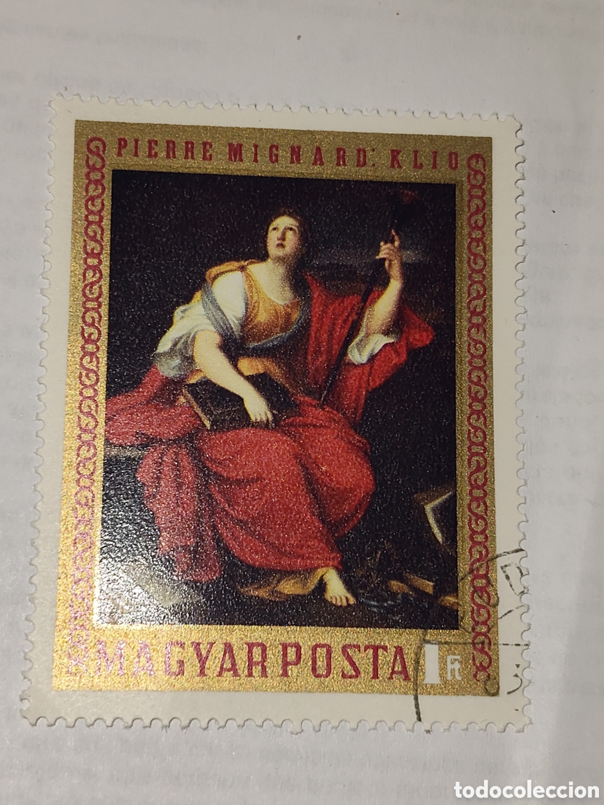 Sellos: Sello de Hungr&iacute;a La Musa de Pierre Mignard 1970