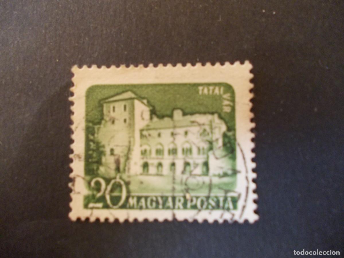 Selos: Sello Hungr&iacute;a 20 Castillo de Tatai emisi&oacute;n h&uacute;ngara MAGYAR POSTA filatelia arquitect&oacute;nica 1960