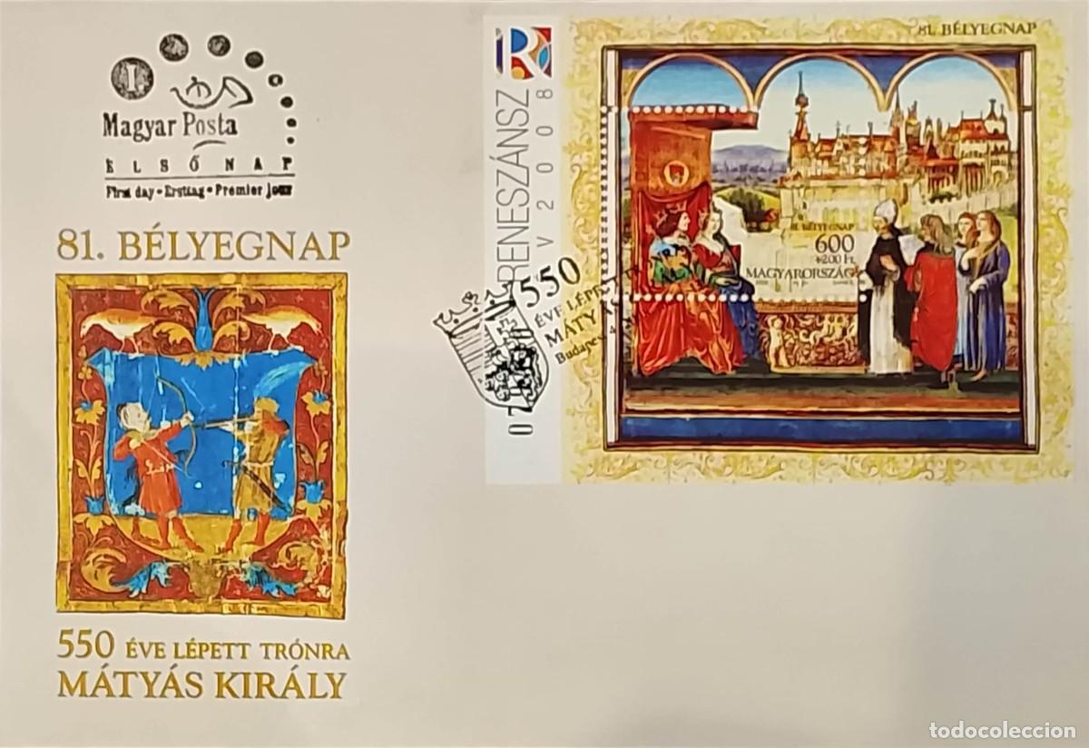 Sellos: TS) 2008, HUNGARY, FIRST DAY OF ISSUE STAMP, ISSUED BY THE HUNGARIAN POSTAL SERVICE (MAGYAR POSTA),