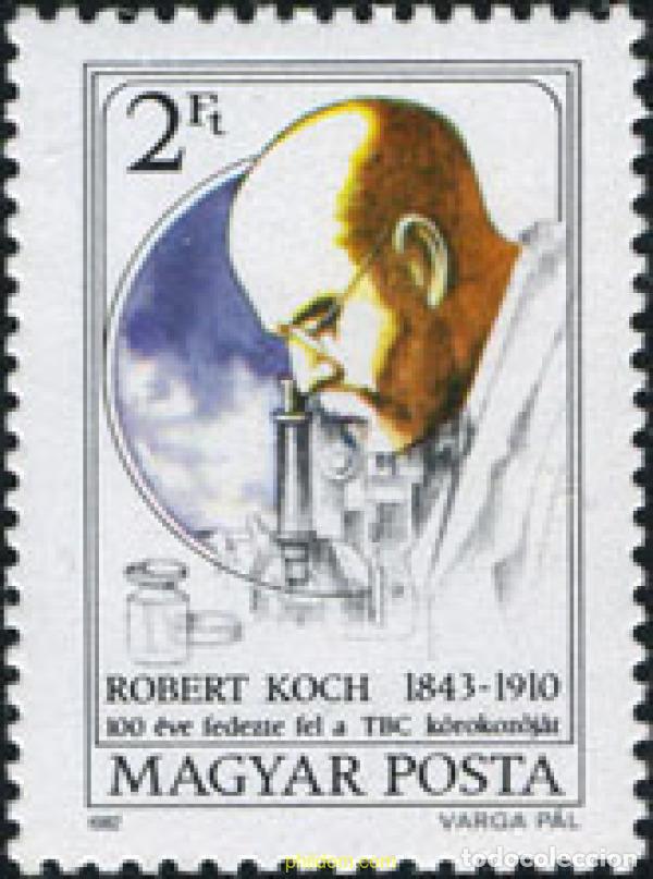 Sellos: 214132 MNH HUNGRIA 1982 ANIVERSARIO DEL DESCUBRIMIENTO DEL BACILO DE LA TUBERCOLOSIS