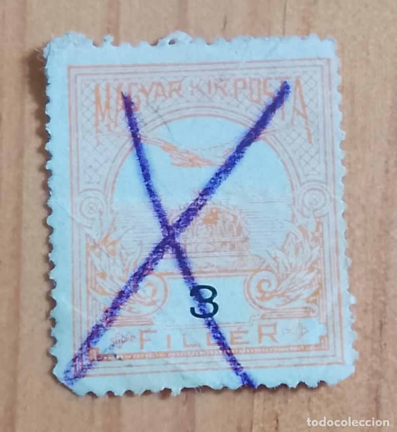 Stamps: HUNGRIA - V/F 3 FILLER - AVE TURUL VOLANDO SOBRE LA CORONA DE SAN ESTEBAN - VER DESCRIPCI&Oacute;N