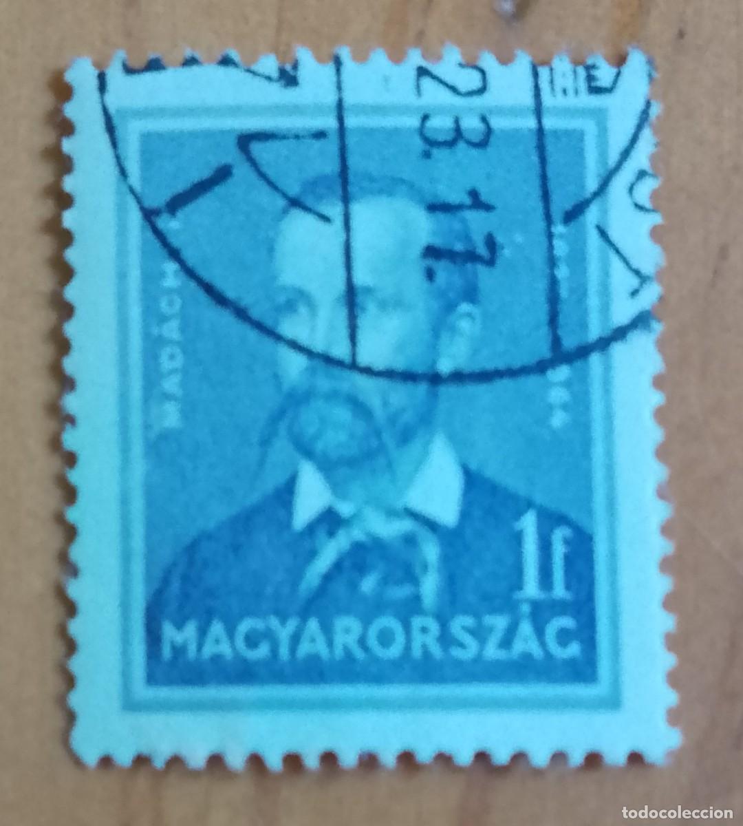 Stamps: HUNGRIA - V/F 1 F - A&Ntilde;O 1932 - IMRE MADACH - YV 449 - VER DESCRIPCI&Oacute;N