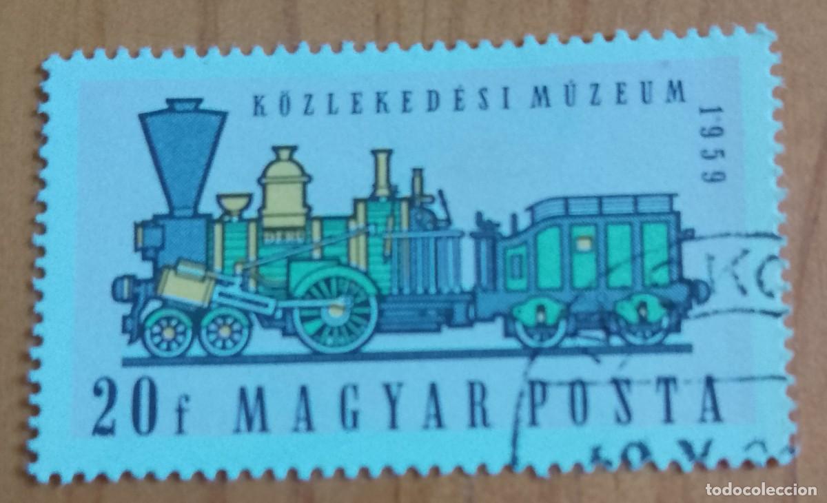 Sellos: HUNGRIA - 20 F - TREN, MUSEO DEL TRANSPORTE, 1959 - VER DESCRIPCI&Oacute;N